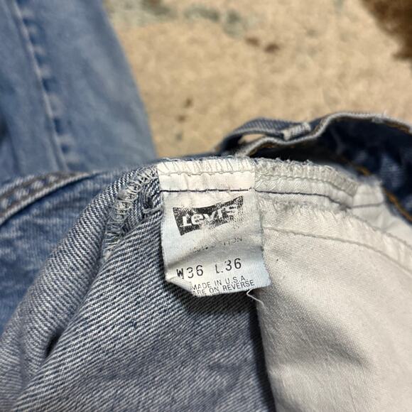 Vintage Levi's 517 Orange Tab Bootcut Jeans Size 34x34 90s Western - Picture 6 of 7